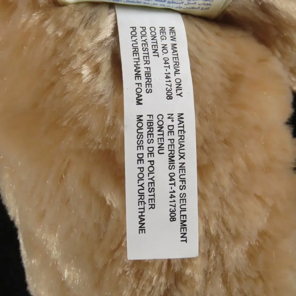 BABW Plush Light Brown Bunny, Floppy Pink Ears & Paws Stuffed Animal Soft Toy